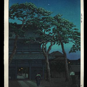 Night Scene at Sengakuji, Hasui, Kawase, 1883-1957
