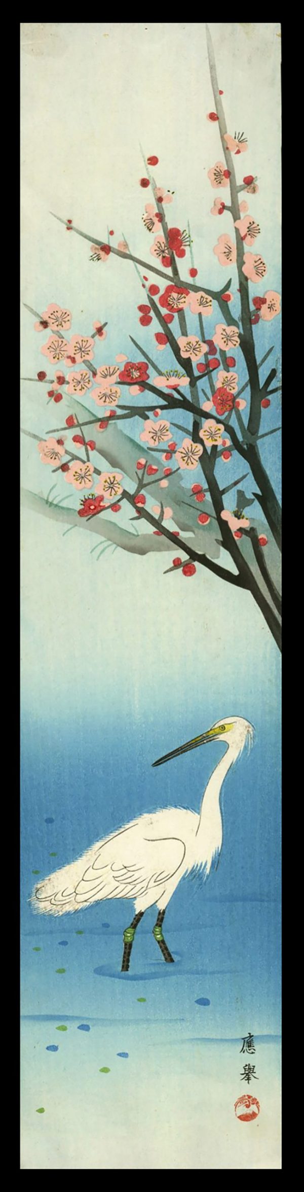 Heron and Plum Blossoms Okyo c. 1930s