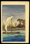 Sailing Boat in the Rain