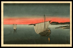 Two Boats in the Sunset Eisen