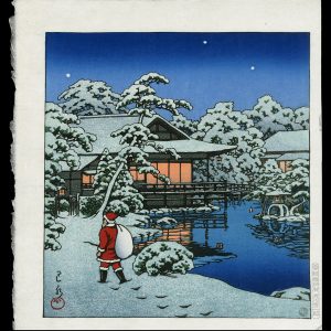 Santa Claus in Snow Garden Hasui