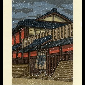 Falling Snow at the Ichiriki Tea House Nishijima