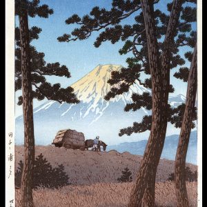 Dusk at Tagonoura Beach Hasui