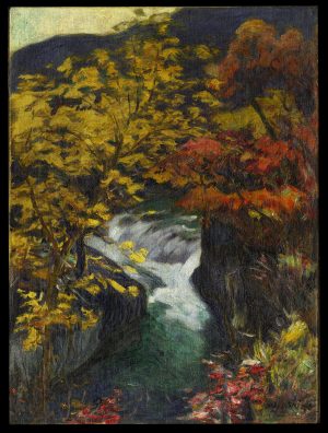 River Gorge in Autumn Yoshida