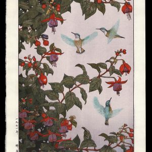 Humming Bird and Fuchsia Yoshida