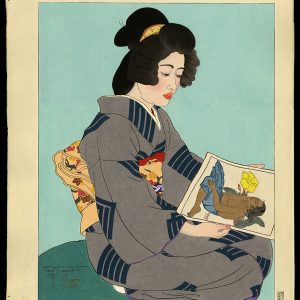 La Geisha Kiyoka. Tokyo Jacoulet