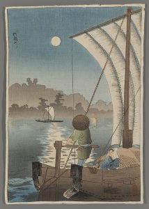 Moon over the Tone River Hiroaki