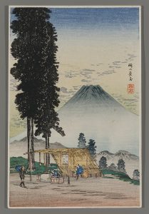 Fuji from a Resting-Booth Hiroaki