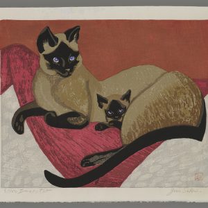 Siamese Cat and Kitten Sekino