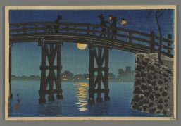 Moon Under a Bridge at Hakozaki