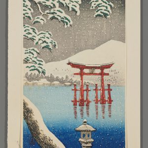 Miyajima Torii in Snow Shien c