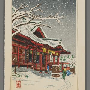 Red Temple in Snow Shien undated
