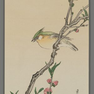 Bird on a Blossoming Branch Gesso
