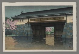 Spring Rain at Sakurada Gate.