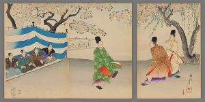 Private Performance of Noh Actors Chikanobu