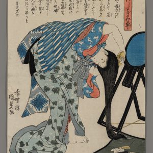 Arranging the Hair Kunisada