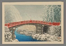 Snow at the Shin Bridge, Nikko